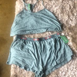 Unworn cactus print PJ set